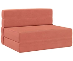 Sofa Sulankstomas Sofos Lova Raudona oranžinė 70 x 72 x 60 cm