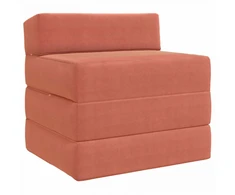 Sofa Sulankstomas Sofos Lova Raudona oranžinė 200 x 70 x 10 cm