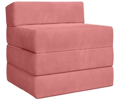 Sofa Sulankstomas Sofos Lova Rožinė 200 x 70 x 15 cm Aksomas