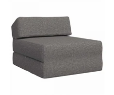 Sofa Sulankstomas Sofos Lova Šviesiai pilka 60 x 70 x 41 cm Audinys