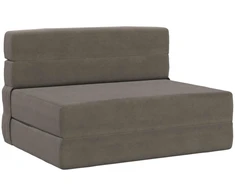 Sofa Sulankstomas Sofos Lova Šviesiai pilka 70 x 72 x 60 cm Audinys