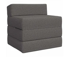 Sofa Sulankstomas Sofos Lova Šviesiai pilka 200 x 70 x 10 cm Audinys