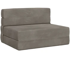 Sofa Sulankstomas Sofos Lova Šviesiai pilka 70 x 72 x 60 cm Audinys