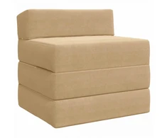 Sofa Sulankstomas Sofos Lova Šviesiai žalia pilka 200 x 70 x 10 cm