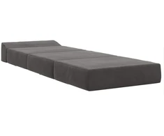 Sofa Sulankstomas Sofos Lova Tamsiai pilka 200 x 70 x 10 cm Aksomas