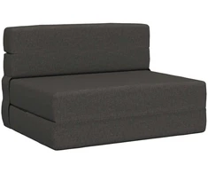 Sofa Sulankstomas Sofos Lova Tamsiai pilka 70 x 72 x 60 cm Audinys