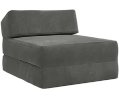 Sofa Sulankstomas Sofos Lova Tamsiai pilka 60 x 70 x 41 cm Audinys