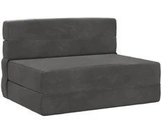 Sofa Sulankstomas Sofos Lova Tamsiai pilka 70 x 72 x 60 cm Audinys