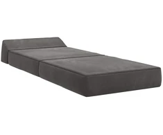 Sofa Sulankstomas Sofos Lova Tamsiai pilka 60 x 70 x 41 cm Audinys