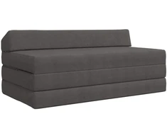 Sofa Sulankstomas Sofos Lova Tamsiai pilka 120 x 60 x 49 cm Audinys