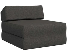 Sofa Sulankstomas Sofos Lova Tamsiai pilka 60 x 70 x 41 cm Audinys