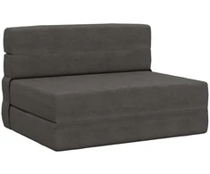 Sofa Sulankstomas Sofos Lova Tamsiai pilka 70 x 72 x 60 cm Audinys