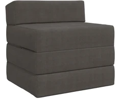 Sofa Sulankstomas Sofos Lova Tamsiai pilka 200 x 70 x 15 cm