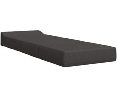 Sofa Sulankstomas Sofos Lova Tamsiai pilka 200 x 70 x 15 cm Audinys
