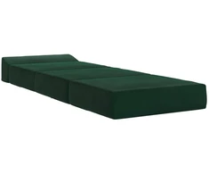 Sofa Sulankstomas Sofos Lova Tamsiai žalia 200 x 70 x 10 cm Aksomas