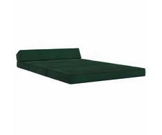 Sofa Sulankstomas Sofos Lova Tamsiai žalia 120 x 60 x 49 cm Audinys