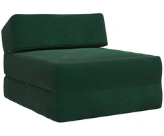 Sofa Sulankstomas Sofos Lova Tamsiai žalia 60 x 70 x 41 cm Audinys