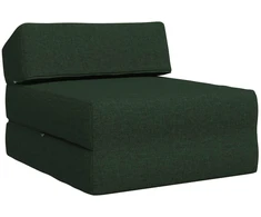 Sofa Sulankstomas Sofos Lova Tamsiai žalia 60 x 70 x 41 cm Audinys