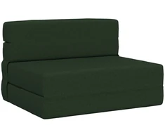 Sofa Sulankstomas Sofos Lova Tamsiai žalia 70 x 72 x 60 cm Audinys