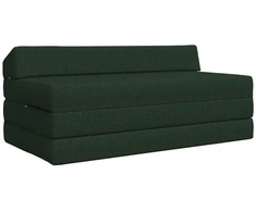 Sofa Sulankstomas Sofos Lova Tamsiai žalia 120 x 60 x 49 cm Audinys