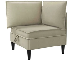 Sofa Svetainės baldų komplektas 3 vnt. Smėlio Audinys