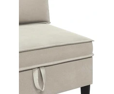 Sofa Svetainės baldų komplektas 4 vnt. Avižinė Audinys