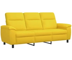 Sofa Šviesi geltona 214 x 90 x 95 cm Audinys