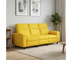 Sofa Šviesi geltona 214 x 90 x 95 cm Audinys