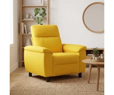 Sofa Šviesi geltona 95 x 90 x 95 cm Audinys