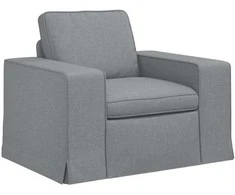 Fotelis Sofa Šviesiai pilka 102 x 80 x 82 cm Metalas