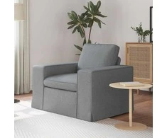 Fotelis Sofa Šviesiai pilka 102 x 80 x 82 cm Metalas