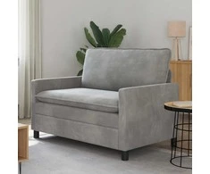 Sofa Šviesiai pilka 126 x 81 x 87,5 cm Aksomas