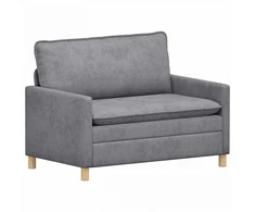 Sofa Šviesiai pilka 126 x 81 x 87,5 cm Poliesteris