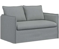 Sofa Šviesiai pilka 195 x 82 x 85 cm Metalas