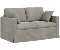 Sofa Šviesiai pilka 138 x 78 x 80 cm Aksomas