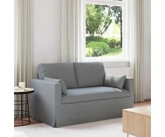 Sofa Šviesiai pilka 138 x 78 x 80 cm Metalas