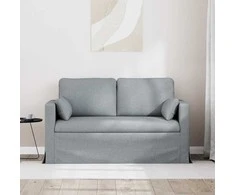 Sofa Šviesiai pilka 138 x 78 x 80 cm Metalas