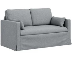Sofa Šviesiai pilka 138 x 78 x 80 cm Metalas