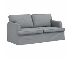Sofa Šviesiai pilka 142 x 80 x 85 cm Metalas