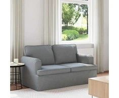 Sofa Šviesiai pilka 142 x 80 x 85 cm Metalas