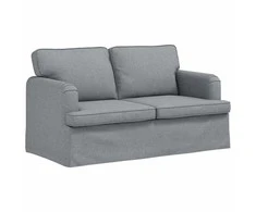 Sofa Šviesiai pilka 142 x 80 x 85 cm Metalas