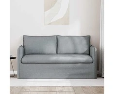 Sofa Šviesiai pilka 195 x 82 x 85 cm Metalas