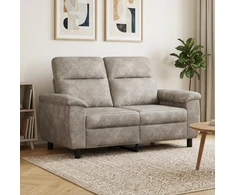 Sofa Šviesiai pilka 158 x 90 x 95 cm Dirbtinė suedė oda