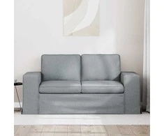 Sofa Šviesiai pilka 162 x 80 x 82 cm Metalas