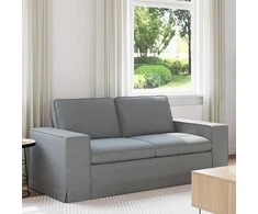 Sofa Šviesiai pilka 182 x 80 x 82 cm Metalas