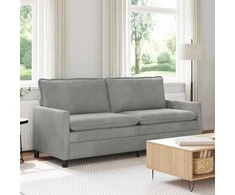 Sofa Šviesiai pilka 196 x 81 x 87,5 cm Aksomas