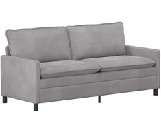 Sofa Šviesiai pilka 196 x 81 x 87,5 cm Aksomas