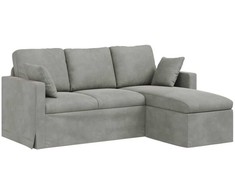 Sofa Šviesiai pilka 178 x 134 x 80 cm Aksomas