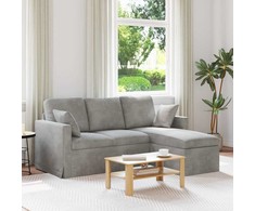 Sofa Šviesiai pilka 178 x 134 x 80 cm Aksomas