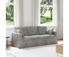 Sofa Šviesiai pilka 198 x 78 x 80 cm Aksomas